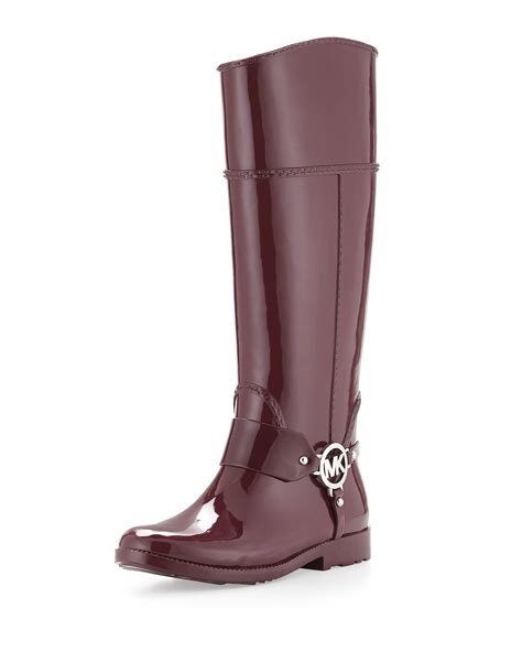 Michael Kors purple rain boots